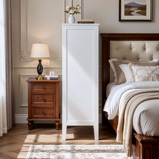 Sunvega Fully Assembled 6 Drawer Dresser with French Dovetail Wood Veneer Finish