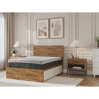 Sunvega Copper Infused Hybrid Queen Mattress with Soft Memory Foam and Pocketed Coils