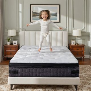 Sunvega 10 Inch Full Size Breathable Cool Cover Memory Foam Hybrid Mattress