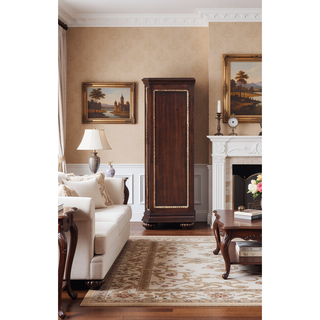 Sunvega Cherry Nightstand with Carved Bun Feet and Velvet Lined Drawer