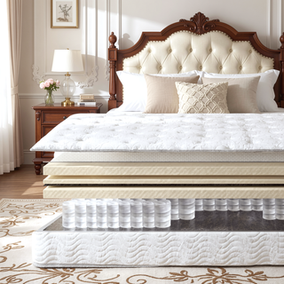 Sunvega Premium Pocket Spring Mattress with Soft Knit Fabric and Edge Support