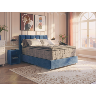 Sunvega 15 Inch Pure Ice Eurotop Ultra Plush Twin Mattress with Cooling Cover