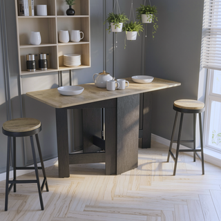 Sunvega Gateleg Folding Table with Transformative Design and Elegant Finish