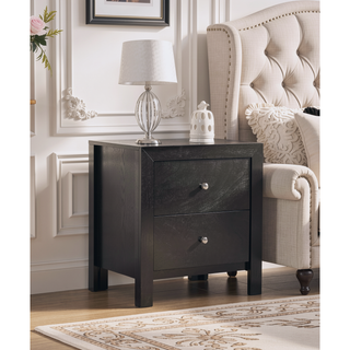 Sunvega Dark Brown Tufted Polyurethane Upholstered King Size Bed Frame