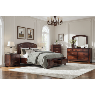 Sunvega White Finish Sleek Design Nightstand with Two Storage Drawers Transitional Style