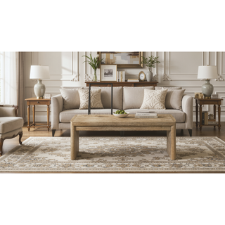 Sunvega Rubberwood and Oak Veneer Dining Bench with Rounded Edges