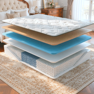 Sunvega Diamond Cleo Cooling Copper Memory Foam Hybrid Mattress with Euro-Top 14" Firm