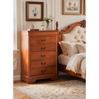 Sunvega Dark Brown Tufted Polyurethane Upholstered King Size Bed Frame