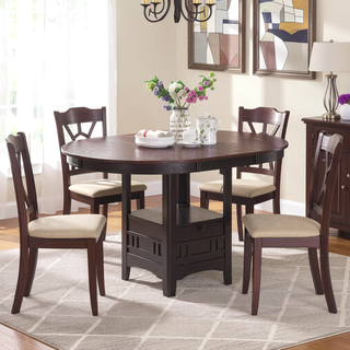 Sunvega Espresso Extension Counter Dining Table with Rich Brown Finish and Modern Aesthetic