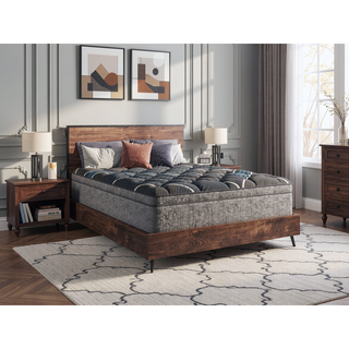 Sunvega 15" Euro Top Plush Cooling Mattress with Pocketed Coils and Gel Foam Support