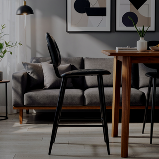 Sunvega Black Faux Leather Counter Height Stool Set with Padded Seat and Back