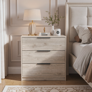 Sunvega Maryland Three Drawer Dresser with Superior Top in Black Wengue Pine Finish