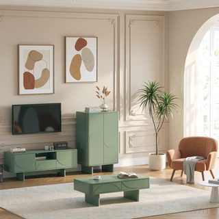 Sunvega Modern Mocha Nightstand with Drawer and Shelf for Bedroom Use