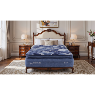 Sunvega Pocket InnerSpring Unit with Memory Foam and Super Soft Fabric Cover