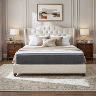 Sunvega 8 in. Queen Size Hybrid Pocket Spring and Gel-Infused Memory Foam Mattress