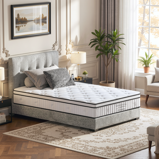 Sunvega 10 Inch Twin Size Hybrid Mattress with Individually Pocketed Innerspring