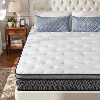 Sunvega 10 Inch King Size Breathable Cool Cover Memory Foam Hybrid Mattress
