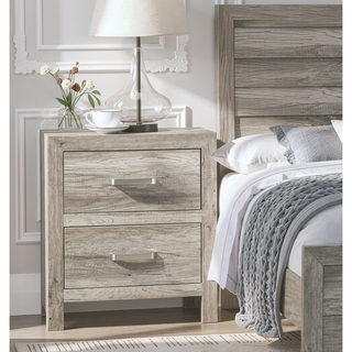Sunvega Weathered Gray Finish 6 Drawer Dresser Faux Wood Veneer Bedroom Furniture