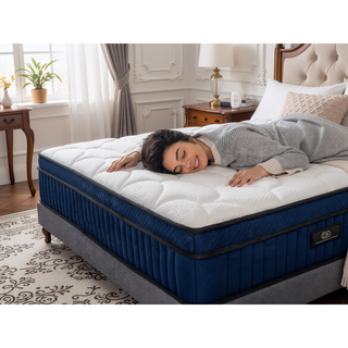 Sunvega 10 Inch King Size Cooling Gel Memory Foam Hybrid Mattress with Pocket Springs