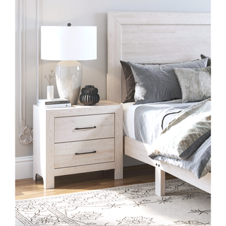 Sunvega Natural Finish Full Bed with Headboard Footboard and Rails