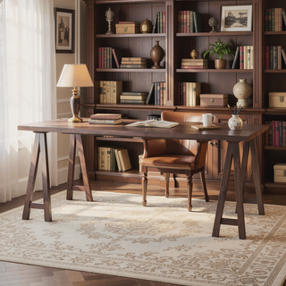 Sunvega 71" Rectangular Farmhouse Wood Dining Table Made from Rubberwood and Natural Oak