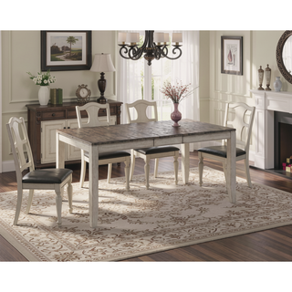 Sunvega Dark Brown Acacia Asian Hardwood Dining Table with Butterfly Leaf
