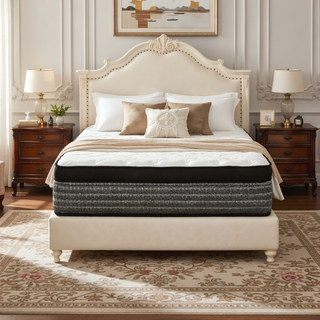 Sunvega 16" Queen Size Hybrid Mattress with Cooling Gel Memory Foam and Euro Top