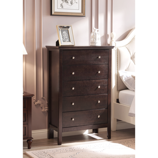 Sunvega Primo G1300-CH Espresso Chest with French Dovetail Drawers and Durable Print Finish