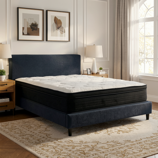 Sunvega Hybrid Plush Queen Mattress with Pocketed Coils and Cooling Fabric