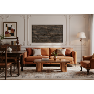 Sunvega Weathered Gray Finish Claudia II Rectangular Dining Table with Wood Veneer