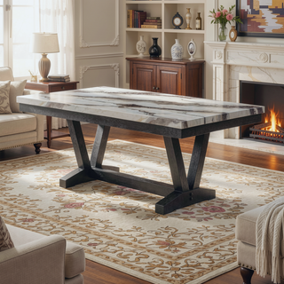 Sunvega Contemporary Fabric Upholstery Dining Bench with Block Legs