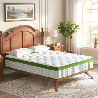 Sunvega 12 Inch King Size Hybrid Mattress with Gel Memory Foam and Pocket Springs