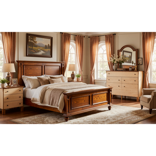 Sunvega Dark Brown Tufted Polyurethane Upholstered King Size Bed Frame