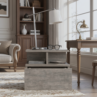 Sunvega Blue Floating Nightstand With Drawer And Shelves For Storage And Decor