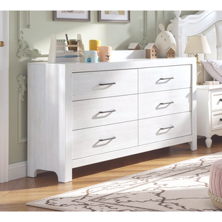Sunvega Natural Finish Full Bed with Headboard Footboard and Rails