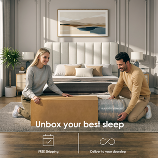 Sunvega 10 Inch Queen Size Breathable Cooling Gel Memory Foam Hybrid Mattress