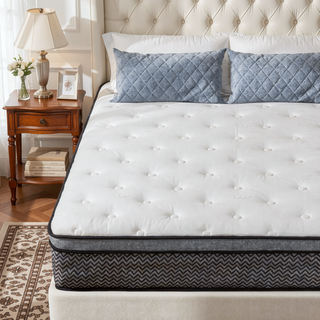 Sunvega 10 Inch King Size Breathable Cool Cover Memory Foam Hybrid Mattress