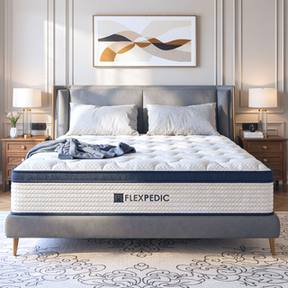 Sunvega 10 Inch Queen Size Memory Foam Hybrid Mattress with Cooling Space Cotton