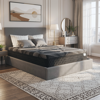 Sunvega Diamond Matrix Copper Cooling Hybrid Waterfall Top Mattress with Medium Feel