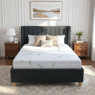 Sunvega 10-Inch Dual Layer Gel Infused Memory Foam Mattress with Bamboo Cover