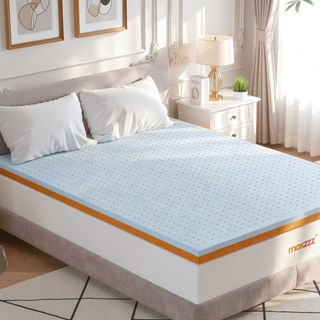 Sunvega 4 Inch King Size CertiPUR-US Certified Copper & Cool Gel Memory Foam Mattress Topper