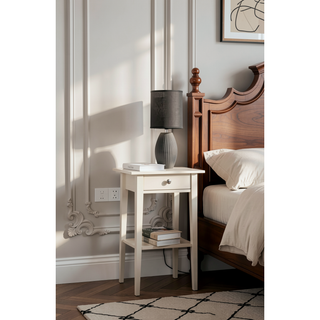 Sunvega Bright Pink Contemporary Nightstand with Durable Construction for Modern Decor