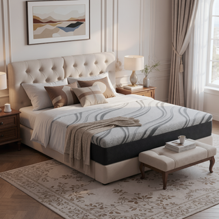 Sunvega Ultra Cooling 12" Medium Feel Gel Memory Foam Mattress with Heat Wicking Fabric