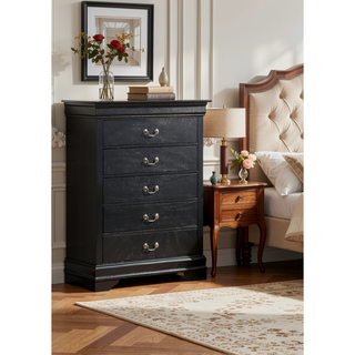 Sunvega Dark Brown Tufted Polyurethane Upholstered King Size Bed Frame