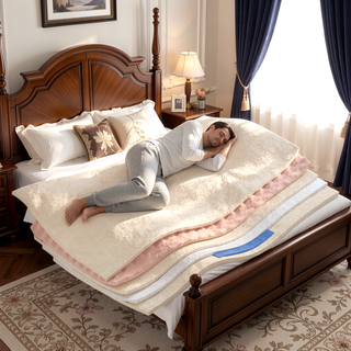Sunvega 10 Inch Queen Size Breathable Cool Cover Memory Foam Hybrid Mattress