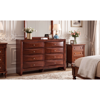 Sunvega Dark Brown Tufted Polyurethane Upholstered King Size Bed Frame
