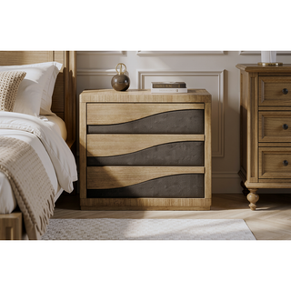 Sunvega Eucalyptus Veneer Bachelor Chest with Soft-Close Drawers and Cedar Lining