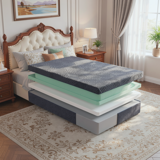 Sunvega 11-Inch Twin Size Green Tea Gel-Infused Memory Foam Mattress in a Box