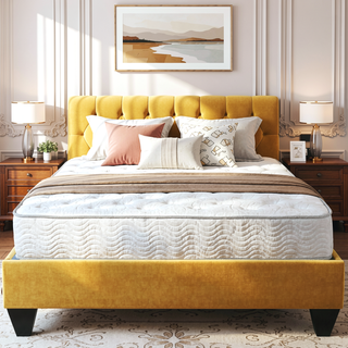 Sunvega Premium Pocket Spring Mattress with Soft Knit Fabric and Edge Support