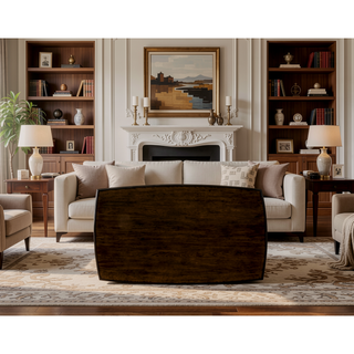 Sunvega Modern Natural Tone Dining Table with Open Lower Shelf for Kitchen
